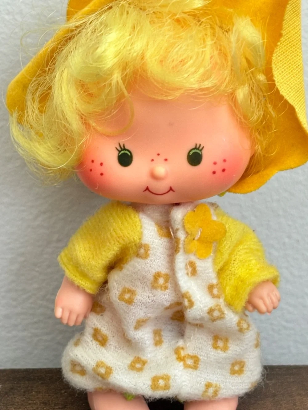 VINTAGE Strawberry Shortcake Butter Cookie Doll Toy Figure Yellow Outfit 1979